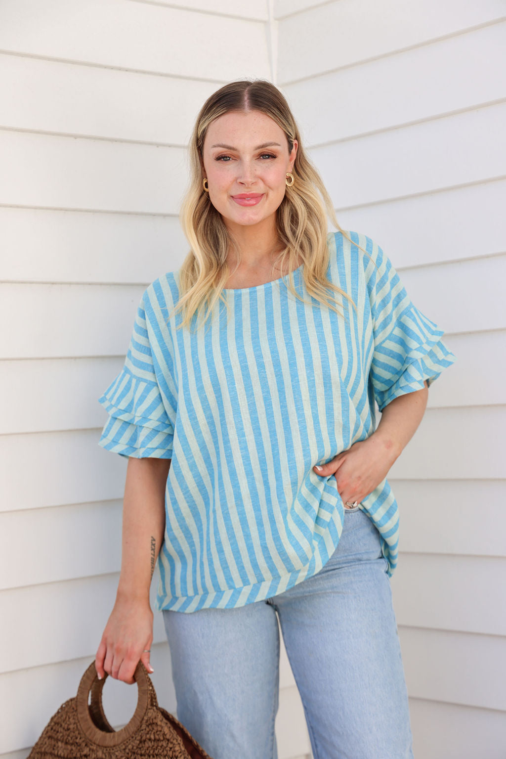 Juni Top - Regatta Stripe