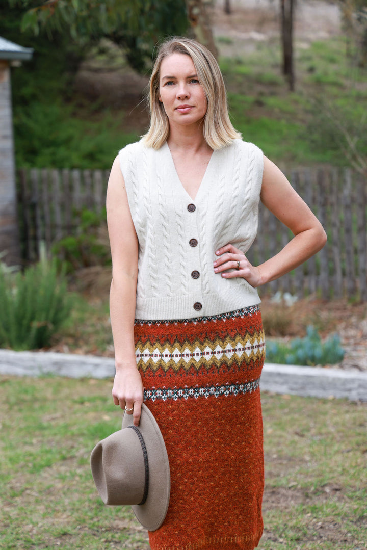 Nevaeh Skirt - Rust