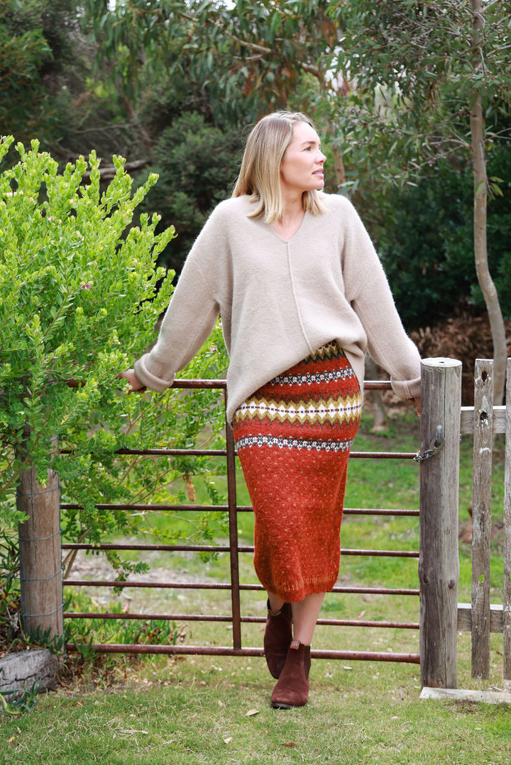 Nevaeh Skirt - Rust